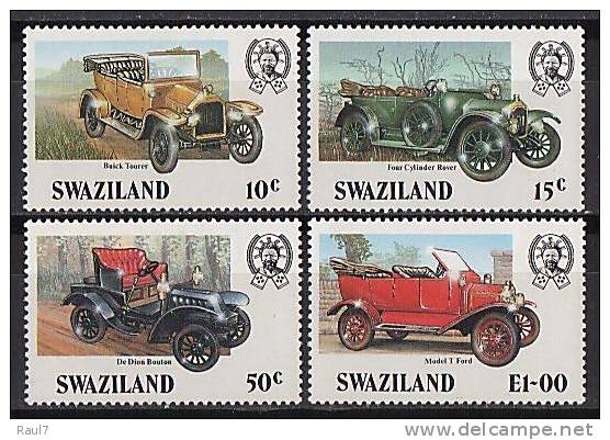 SWAZILAND - 1985 - Voitures Classiques - 4v Neufs - Swaziland (1968-...)