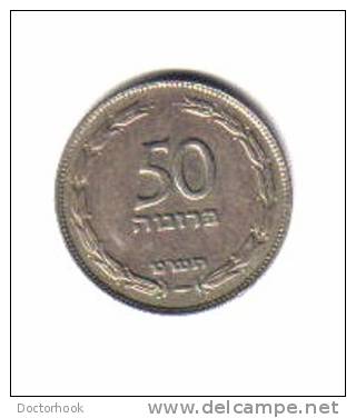 ISRAEL   50  PRUTAH  1949  (KM # 13.1) - Israël