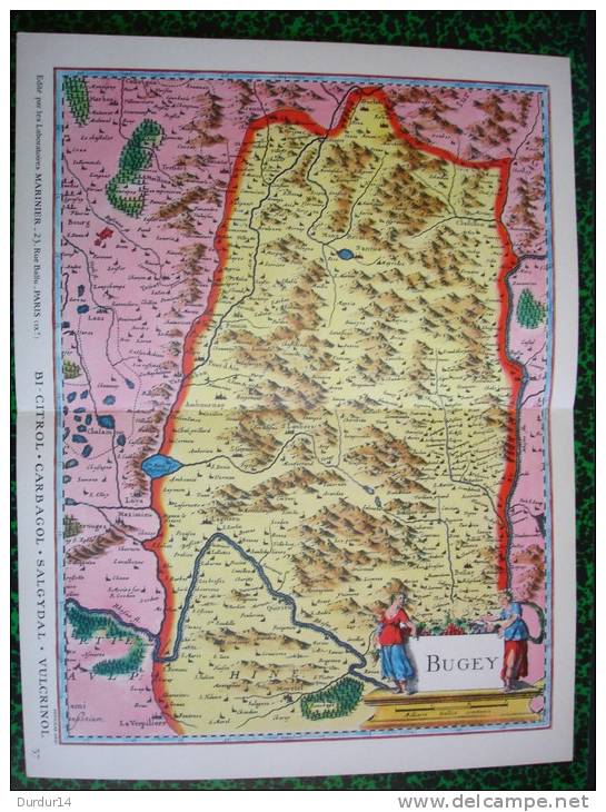 VIEUX PAYS DE FRANCE -  BUGEY  ( Ain - Région Rhône-Alpes ) - Cartes Topographiques