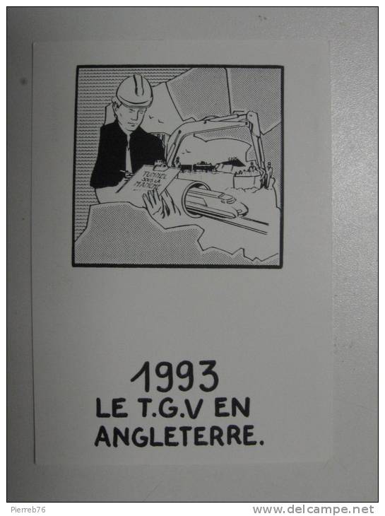 CPM,  TGV,  1993, Le TGV En Angleterre - Autres & Non Classés