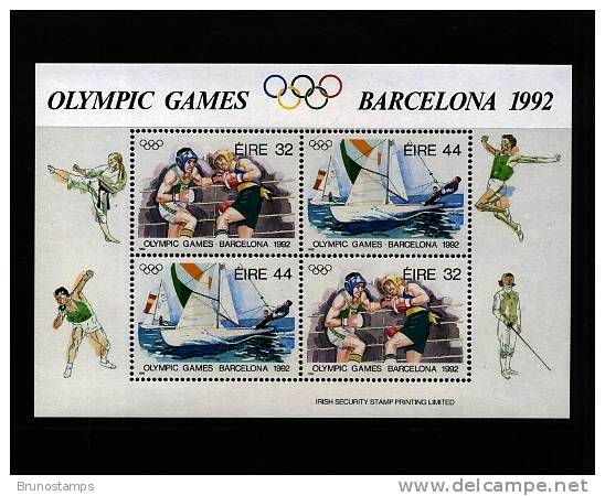 IRELAND/EIRE - 1992  OLYMPIC GAMES  MS  MINT NH - Blocchi & Foglietti