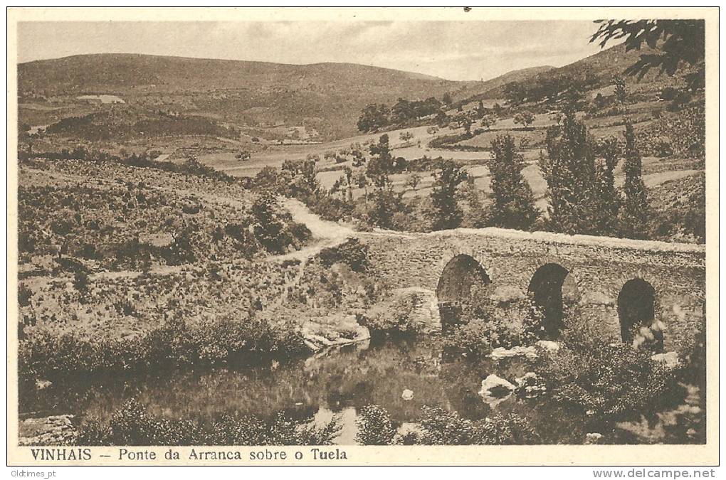 PORTUGAL - VINHAIS - PONTE DA ARRANCA SOBRE O TUELA - 1930 PC - Bragança