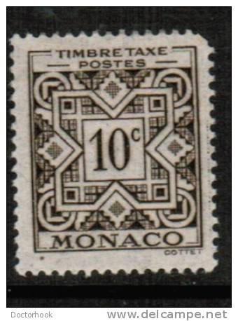 MONACO   Scott #  J 28*  VF MINT LH - Segnatasse