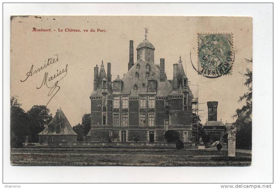 CPA 51 : MONTMORT  Le Château    A    VOIR  !!!!! - Montmort Lucy