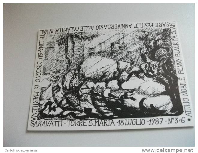 Valtellina Calamità 1987 1° Ann. Serie 6 Cart Tartano Morbegno Ardenno Torresanta Maria  Sondrio Tirano Sant'antonio Mor - Inondazioni