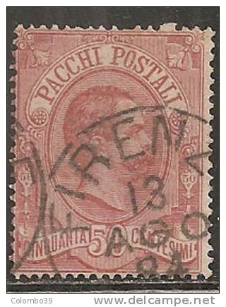 Italia Pacchi Postali 1884/86 Usato - Ss.3   50c Carminio - Colis-postaux