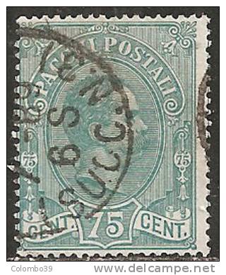 Italia Pacchi Postali 1884/86 Usato - Ss.4   75c Verde - Postal Parcels