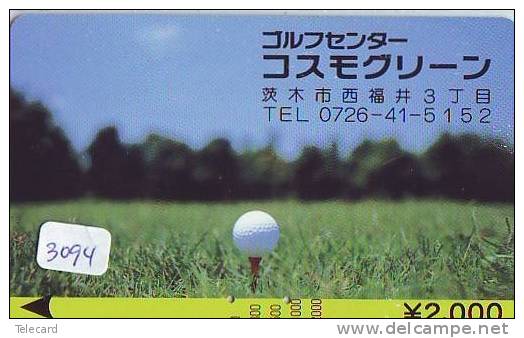 Carte Prépayée  JAPON * KARTE JAPAN * GOLF KARTE * (3094)  SPORT * PREPAID CARD * - Sport