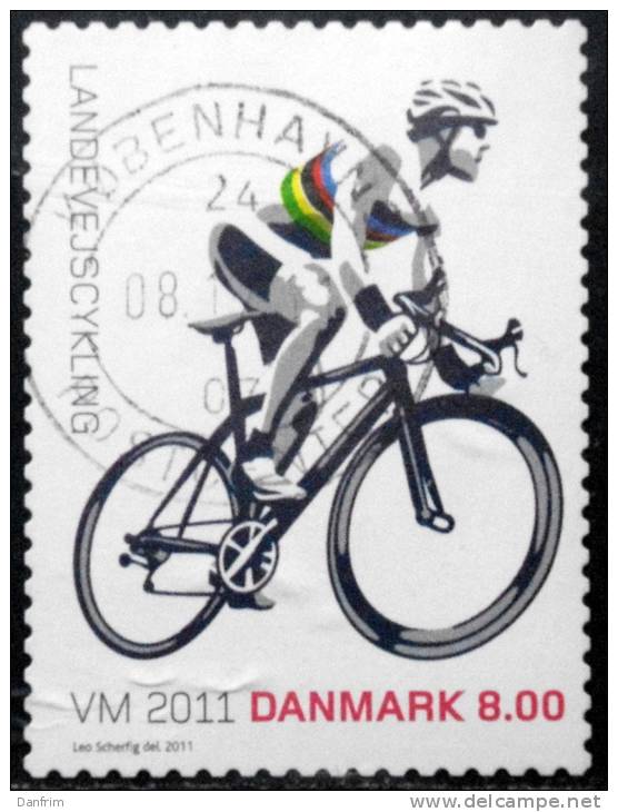 Denmark 2011 Cycle World Championship.    MiNr.1661 ( Lot L 237) 8,00Kr - Gebruikt