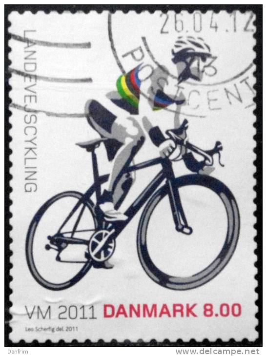 Denmark 2011  Cycle World Championship.   MiNr.1661 ( Lot L 238) 8,00Kr - Used Stamps