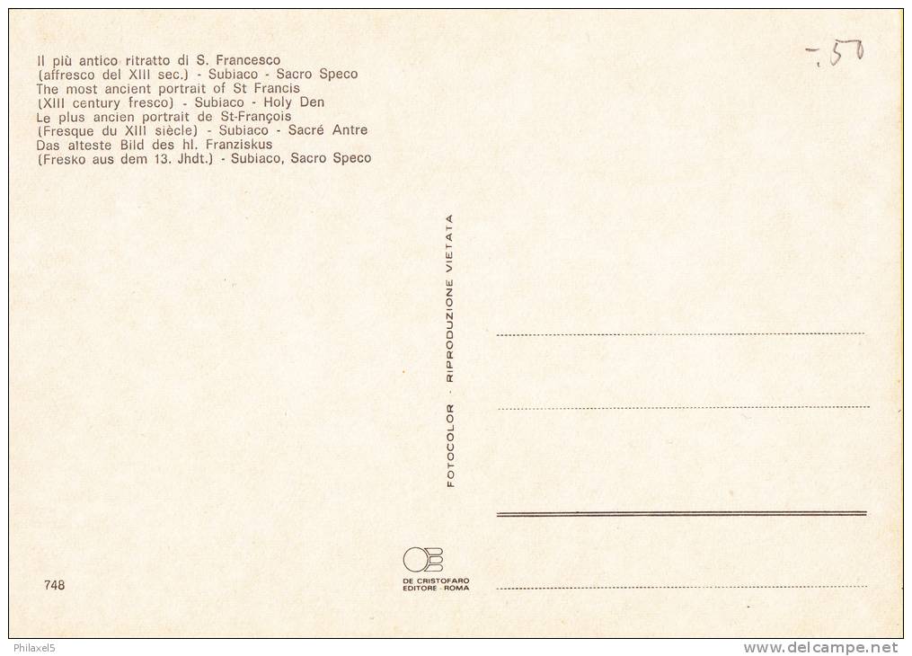 Subiaco - Sacre Speco - Oudste Afbeelding Van Franciscus Van Assisi - 13 Jahrhundert - Museum