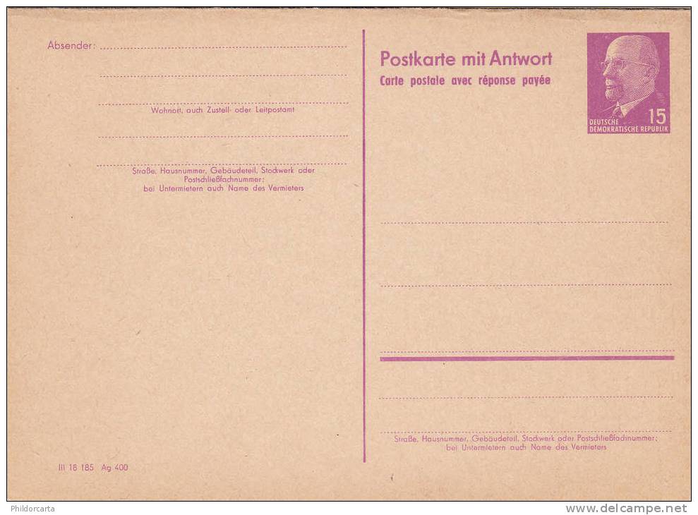 DDR - GSK - Cartes Postales - Neuves