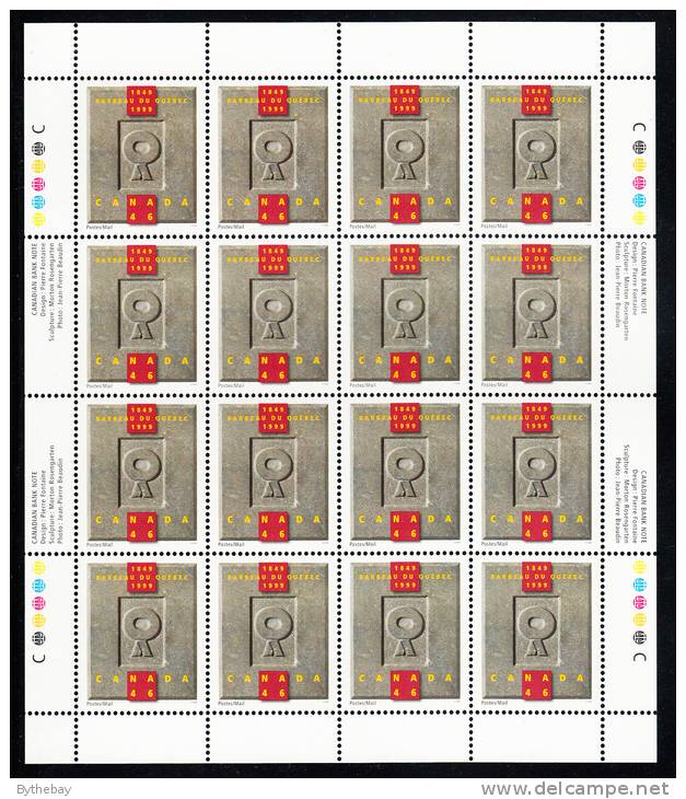 Canada MNH Scott #1799 Sheet Of 16 46c Quebec Bar Association 150 Years - Full Sheets & Multiples