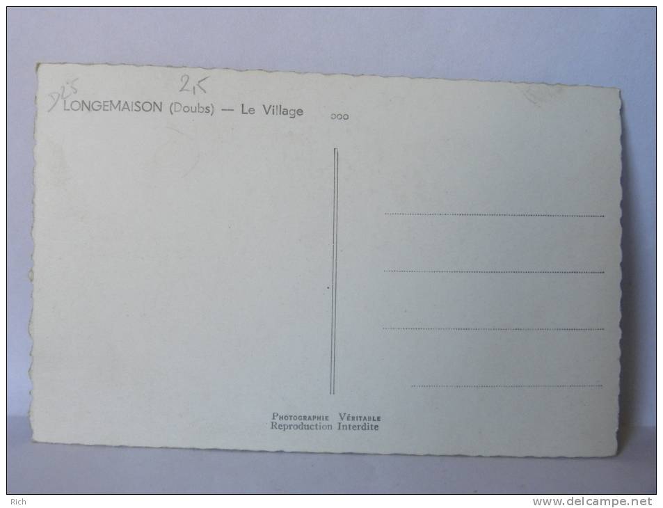 CPSM  25 Doubs - LONGEMAISON - Le Village - Autres & Non Classés