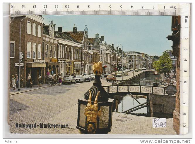 PO5174B# PAESI BASSI - HOLLAND - BOLSWARD - MARKTSTRAAT - KINGMA'S BANK  VG 1981 - Bolsward