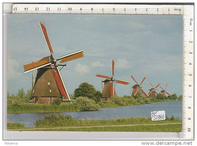 PO5178B# PAESI BASSI - HOLLAND - KINDERDIJK - MULINI A VENTO - WIND MILLS  VG 1975 - Kinderdijk