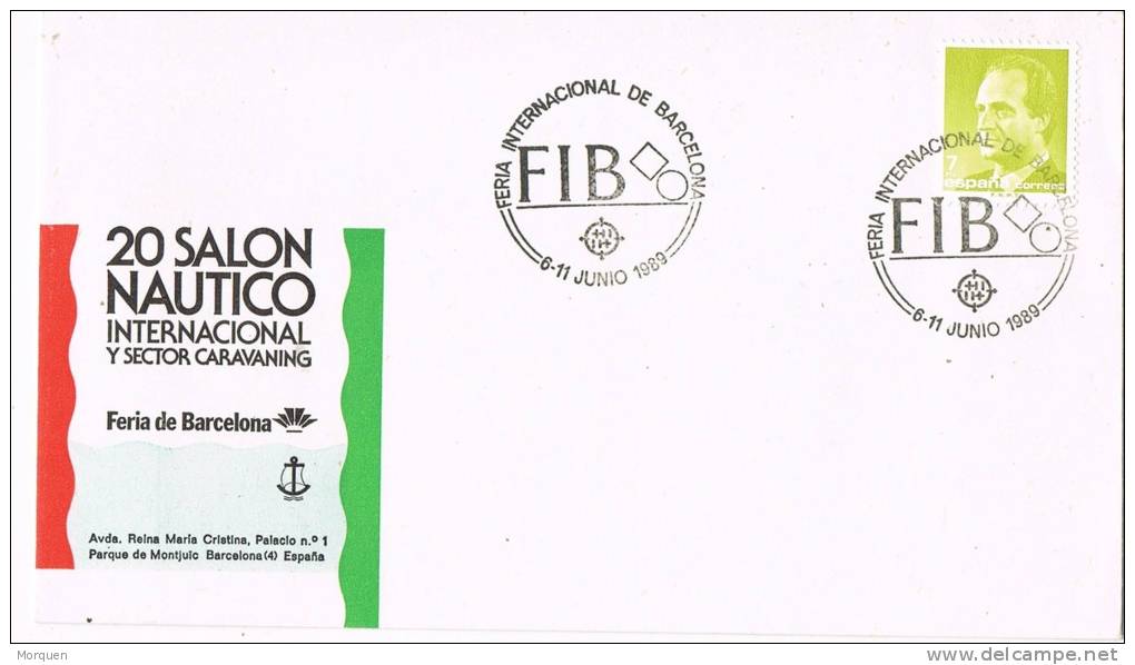 Carta Barcelona 1989. Feria Internacional Barcelona. Salon Nautico - Cartas & Documentos