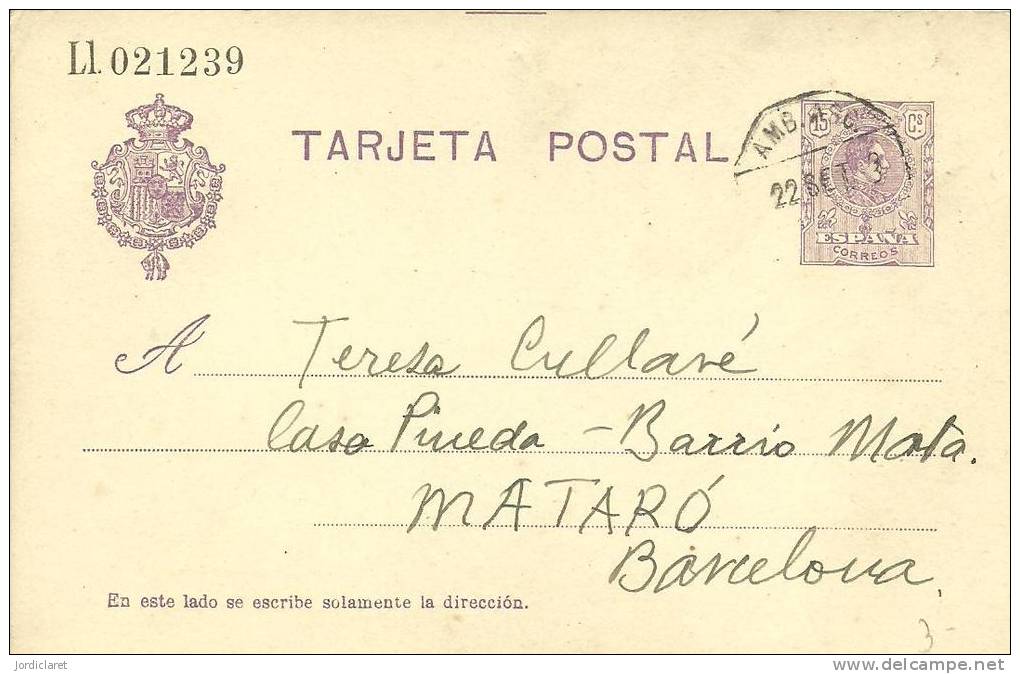 E.P 1923  MAT.AMBULANTE - 1850-1931