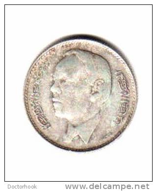 MOROCCO   5  DIRHAMS  1965  (SILVER)  (Y # 57) - Marruecos