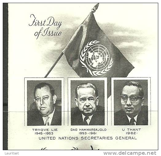 UN San Fransisco 26.06.1965 FDC Naciones Unidas United Nations Official First Day Cover Co-Operation Year - FDC