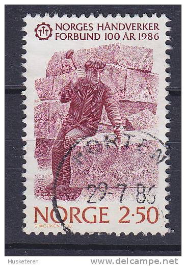 Norway 1986 Mi. 944     2.50 Kr Norwegischer Handwerkerverband Steinmetz - Oblitérés