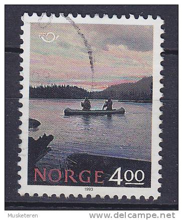 Norway 1993 Mi. 1123      4.00 Kr NORDEN Tourismus Kajakfahrt Auf Einem See - Used Stamps