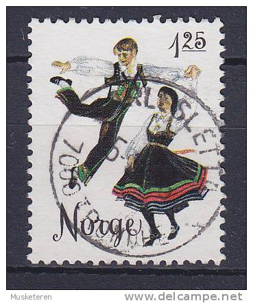 Norway 1976 Mi. 721      1.25 Kr Volkstanz "Ganger" Aus Setedal Deluxe ARLESLETTA Cancel !! - Gebraucht