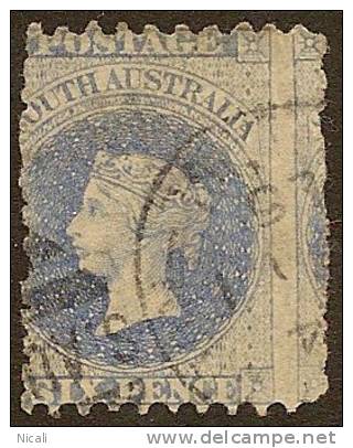 SOUTH AUSTRALIA 1870 6d QV SG 97 U XM815 - Usados