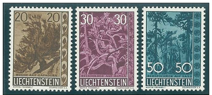 LIECHTENSTEIN  1960  Mi. 399/401  MNH - Unused Stamps