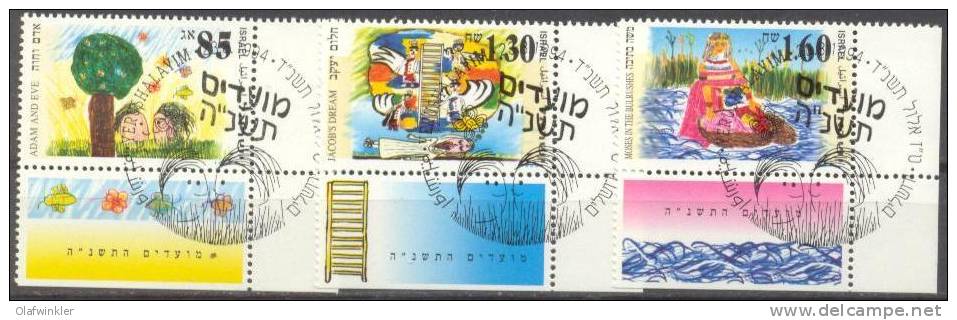 1994 New Year (5755)  Bale 1157-9 / Sc 1210-2 / Mi 1310-2 TAB Gestempelt/oblitere/used [gra] - Used Stamps (with Tabs)