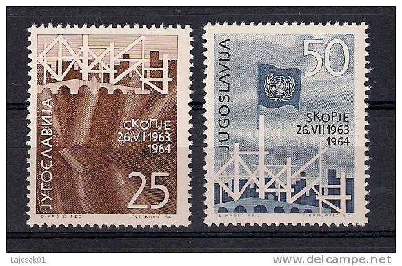 Yugoslavia 1964. Skopje Earthquake MNH Set - Unused Stamps