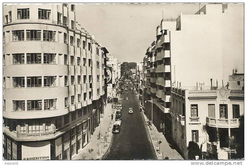 Tanger 99.325.36 Boulevard Pasteur  2 Timbres Tanger Espagne - Tanger