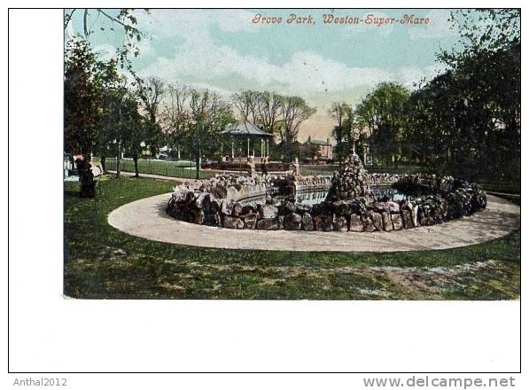 Litho Weston-Super-Mare Grove Park Circ. 30.3.1906 Nach Berlin - Weston-Super-Mare