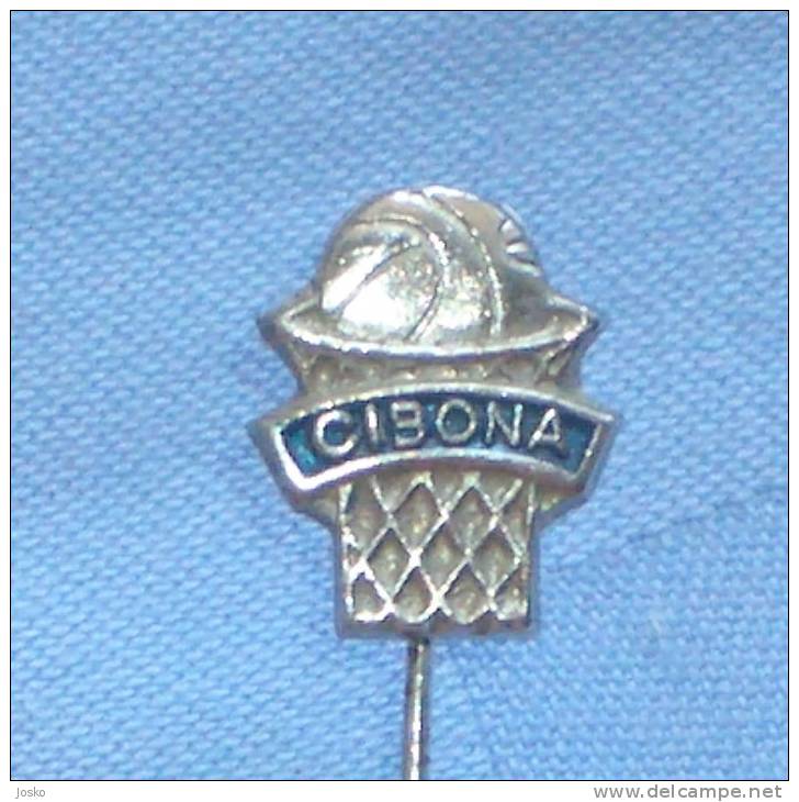 KK CIBONA Zagreb - Basketball Club ( Croatia ) Pin * Badge Basket-ball Basket Ball Baloncesto Pallacanestro Basquetebol - Basketball