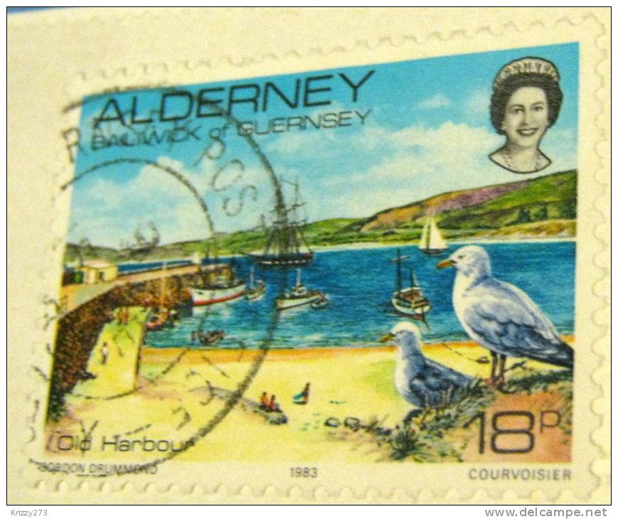 Alderney 1983 Old Harbour 18p - Used - Alderney