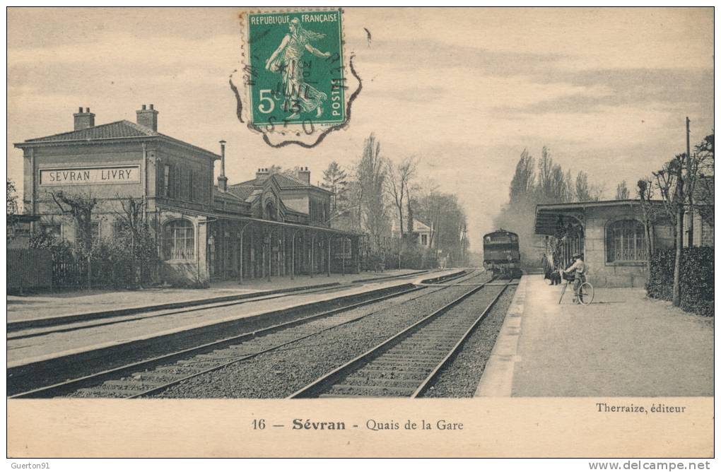 ( CPA 93 )  SEVRAN  /  Quai De La Gare  - - Sevran