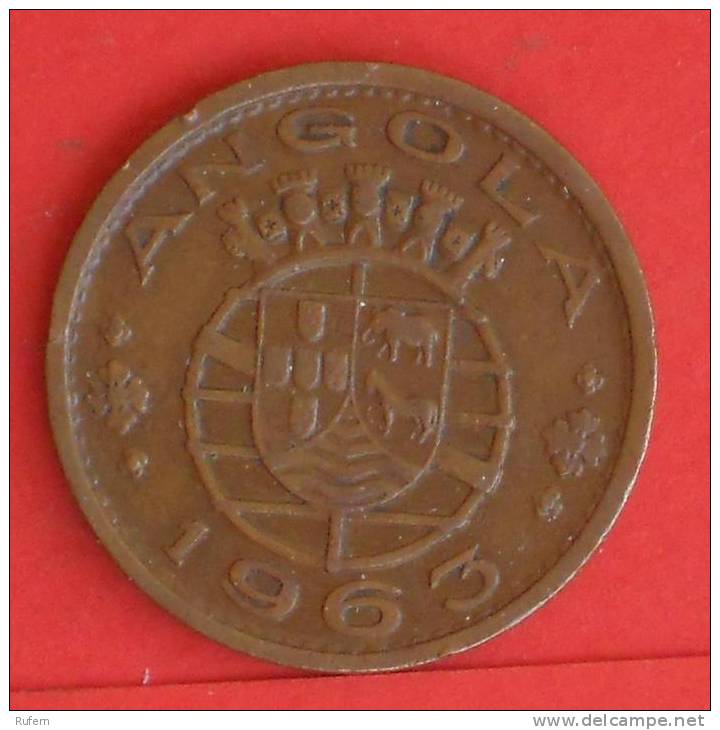 ANGOLA  1  ESCUDOS  1963   KM# 76  -    (758) - Angola