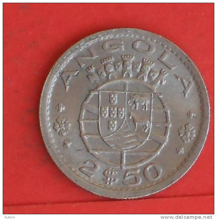 ANGOLA  2,5  ESCUDOS  1968   KM# 77  -    (769) - Angola