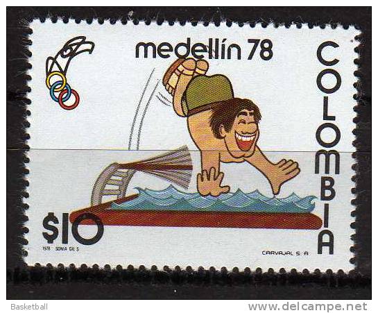Plongeon- Colombie 723 NMH- 13èmes Jeux D´Amérique Centrale Et Caraïbes 1971 - Kunst- Und Turmspringen