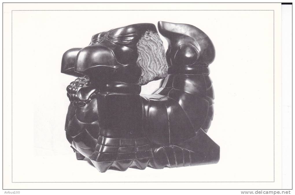 Achille - Abstrait -culpture (marbre Noir De Belgique) De Daniel Polliand - 1987 - - - Sculture