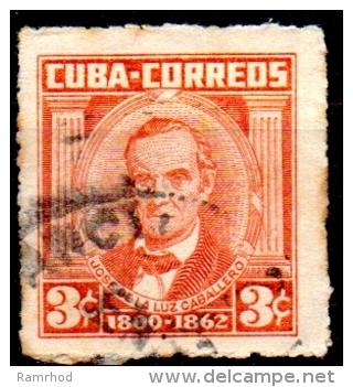 1954 Portraits - 3c. - Orange (Caballero) FU - Used Stamps