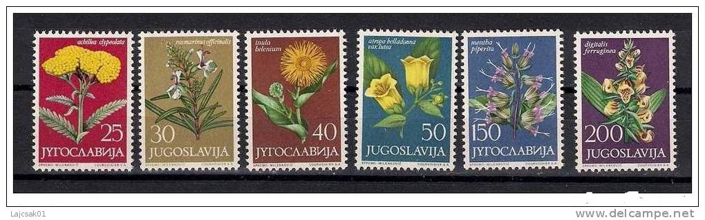 Yugoslavia 1967. Flowers Medicinal Plants MNH - Unused Stamps