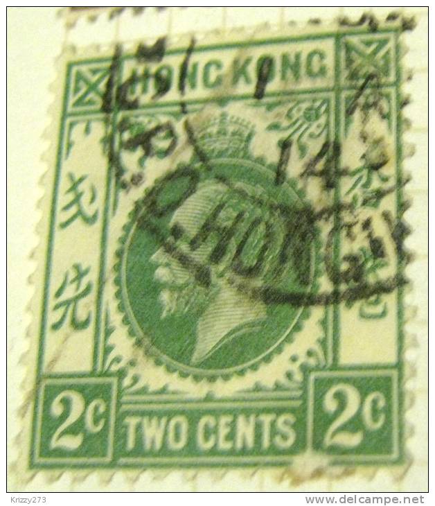 Hong Kong 1912 King George V 2c - Used - Gebraucht