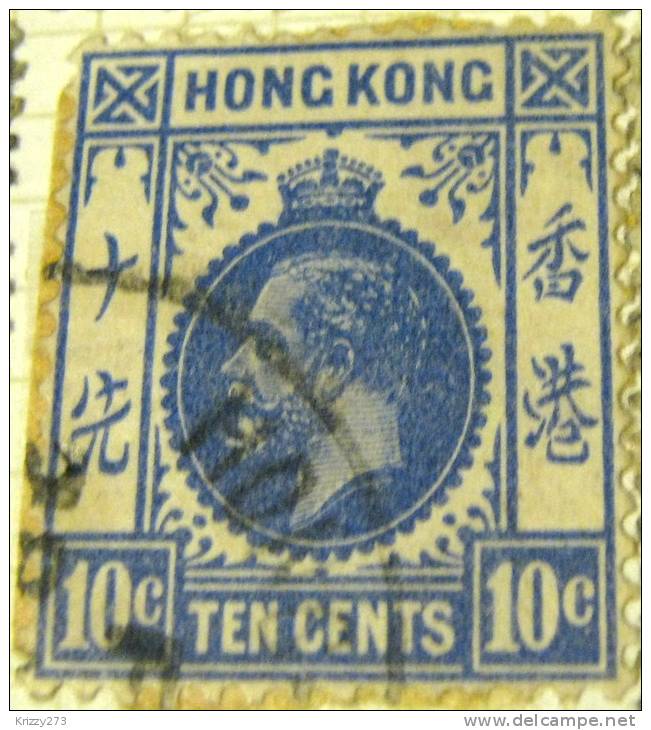 Hong Kong 1912 King George V 10c - Used - Used Stamps