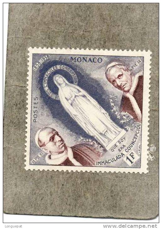 MONACO:  100 Ans Des Apparitions De Lourdes : Pie XII, Statuette De La Vierge Et Pie IX - Religion - Catholicisme - Nuevos