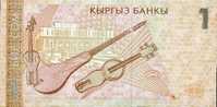 KYRGHISTAN-1 Som-Musical Instruments A. Maldybayev 2000 Y- P-15 UNC - Kirguistán