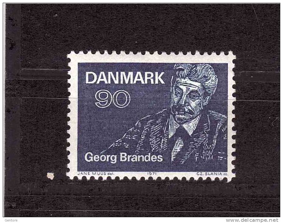 DENMARK 1971 Georg Brandes Michel Cat N° 518  MNH** Absolutely Perfect - Unused Stamps