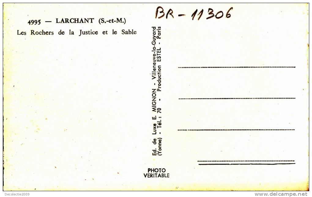 BR11306 Larchant Les Rochers De La Justice 2 Scans - Larchant