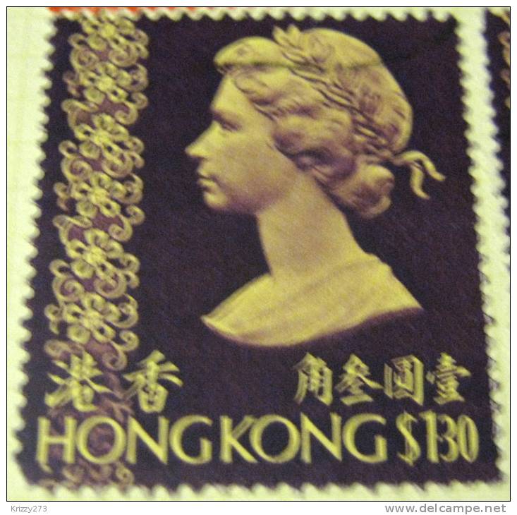 Hong Kong 1975 Queen Elizabeth II $1.30 - Used - Oblitérés