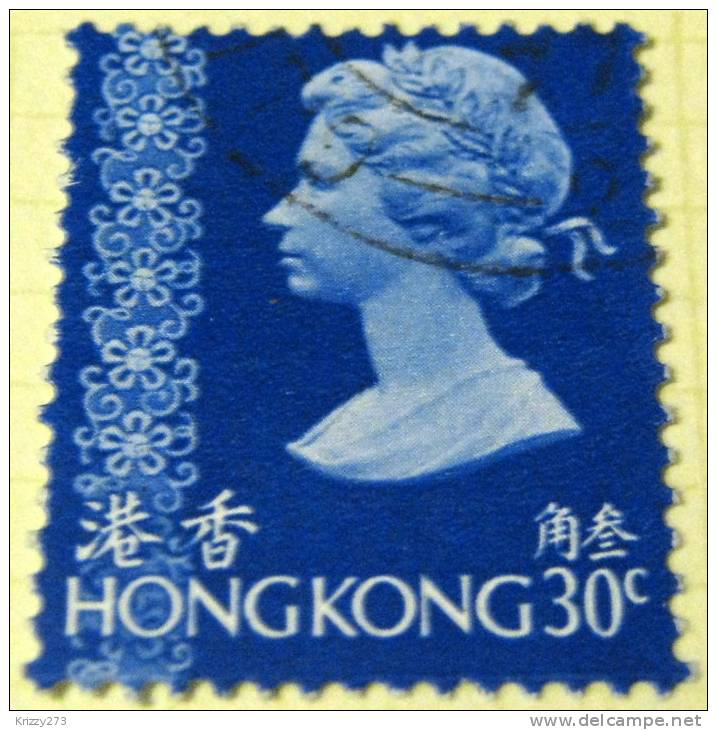 Hong Kong 1975 Queen Elizabeth II 30c - Used - Oblitérés
